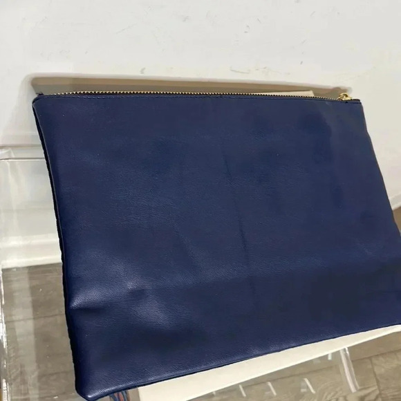 Deux Lux Blue Studded Clutch Bag - Picture 6 of 11